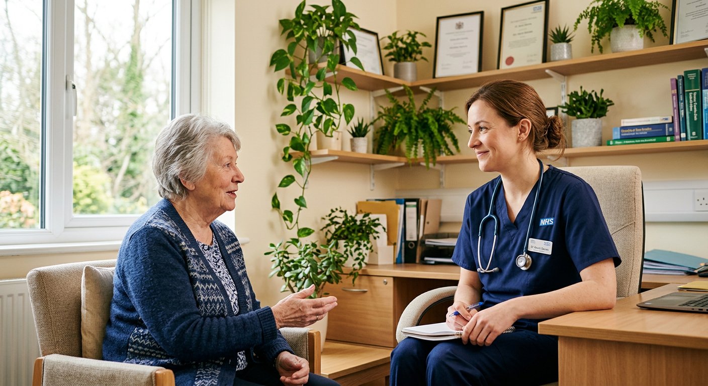 A Nutri Healthy Care professional with a patient